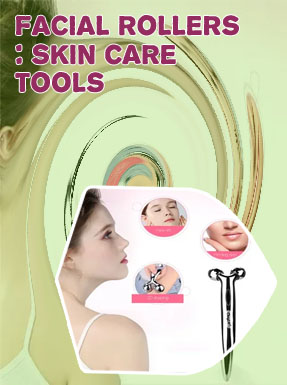 Face massage roller metal