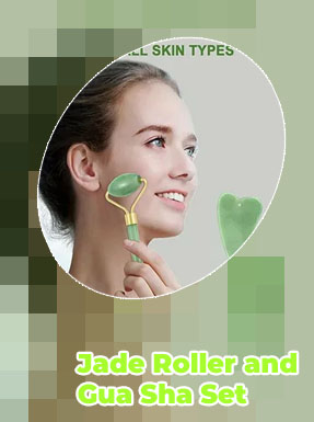 Real jade gua sha and roller