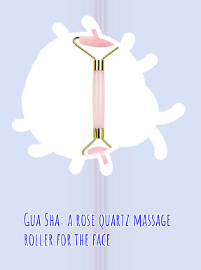 Rose quartz for face massage